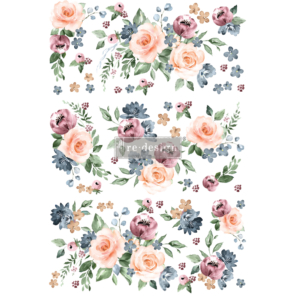 Redesign Decor Transfers® - Watercolor Bloom - total sheet size 24&quot;x35&quot;