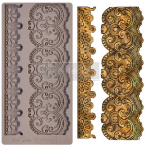 Redesign Decor Moulds® - CECE Border Lace - 1 pc, 5"x10", 8mm thickness