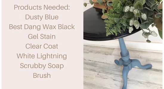FREE online furniture painting tutorial from Dixie Belle Part 1