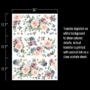 Kép 4/5 - Redesign Decor Transfers® - Watercolor Bloom - total sheet size 24"x35"